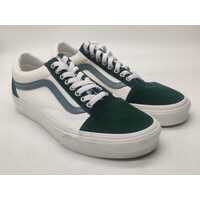 Vans Old Skool Varsity Canvas Blue/Green VN0A5JMIBLG Size 8 US Men (Pre-owned)