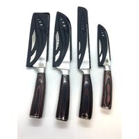 8 Piece Premium Style Ergonomic Handle Design Laser Engraved Knife Set