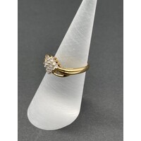 Ladies 18ct Yellow Gold Diamond Ring (Pre-Owned)