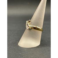 Ladies 9ct Yellow Gold Diamond Cluster Ring