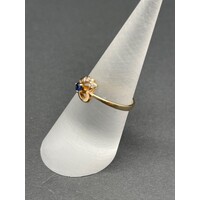 Ladies 9ct Yellow Gold Heart Ring (Pre-Owned)