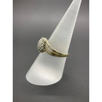 Ladies 18ct Yellow Gold Diamond Cluster Ring