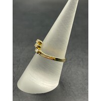 Ladies 9ct Yellow Gold 3 Stone Diamond Ring