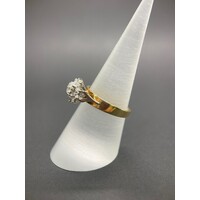 Ladies 18ct Yellow Gold Diamond Cluster Ring