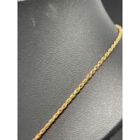 Ladies 18ct Yellow Gold Margarita Link Necklace