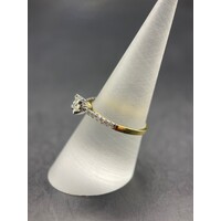 Ladies 18ct Yellow Gold Diamond Engagement Ring