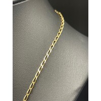 Unisex 9ct Yellow Gold Cable Chain Link Necklace