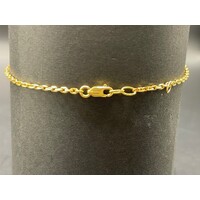 Ladies 21ct Yellow Gold Clover Charm Bracelet