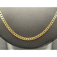 Men's 10ct Yellow Gold Curb Link Necklace