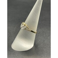 Ladies 9ct Yellow Gold Double Heart Ring