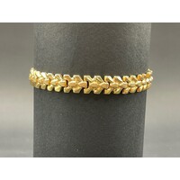 Ladies 14ct Yellow Gold Fancy Link Bracelet