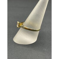 Ladies 18ct Yellow Gold Diamond Ring