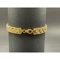 Ladies 9ct Yellow Gold Fancy Link Bracelet