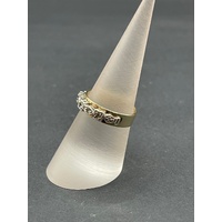 Ladies 9ct Yellow Gold Cubic Zirconia Ring