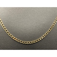 Unisex 9ct Yellow Gold Curb Link Necklace