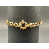 Ladies 9ct Yellow Gold Fancy Link Bracelet