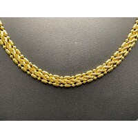 Ladies 21ct Yellow Gold Fancy Link Necklace