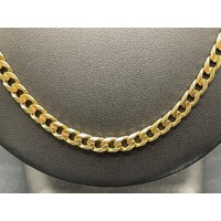 Men's 9ct Yellow Gold Tight Curb Link Necklace