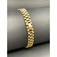 Ladies 18ct Yellow Gold Fancy Link Bracelet