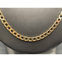 Unisex 9ct Yellow Gold Curb Link Necklace