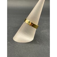 Unisex 18ct Yellow Gold Plain Band Ring