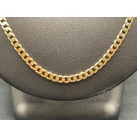 Unisex 9ct Yellow Gold Curb Link Necklace