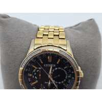 Citizen Eco-Drive 8729-S115752 Gold Tone Stainless Steel Watch with Diamonds