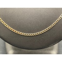 Unisex 9ct Yellow Gold Curb Link Necklace