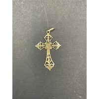 Ladies 14ct Yellow Gold Cross Pendant