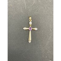 Ladies 9ct Yellow Gold Cross Pendant