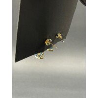 Ladies 9ct Yellow Gold Dangle Earrings