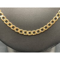 Unisex 9ct Yellow Gold Curb Link Necklace