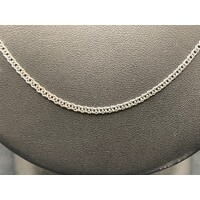 Ladies 9ct White Gold Curb Link Necklace