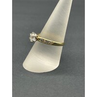 Ladies 18ct Yellow Gold Diamond Ring