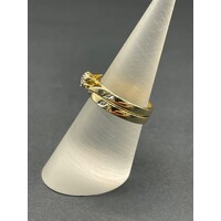 Ladies 9ct Yellow Gold Diamond Ring Set