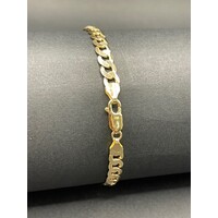 Unisex 9ct Yellow Gold Curb Link Bracelet