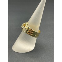 Ladies 18ct Yellow Gold Diamond Ring