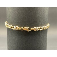 Ladies 9ct Yellow Gold Figure 8 Link Bracelet