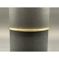 Ladies 14ct Yellow Gold Round Bangle