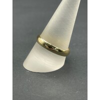 Mens 18ct Yellow Gold Plain Band Ring