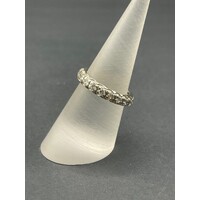 Ladies 14ct White Gold Diamond Ring