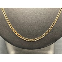 Unisex 9ct Yellow Gold Curb Link Necklace