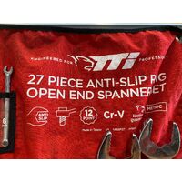 TTI TASSM27 24 Piece Anti-Slip Spanner Set with Spanner Holder