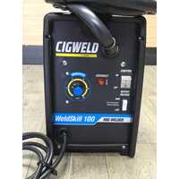 Cigweld W1004100 WeldSkill 100 MIG Welder with MIG Torch Work Lead and Strap