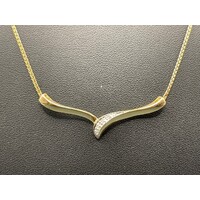 Ladies 9ct Yellow Gold Snake Link Necklace