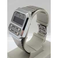 Casio Vintage Digital Stainless Steel Quartz A100WE-7BDF Unisex Watch