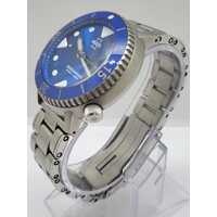 MAS Reef Blue Irukandji Mens Silver Stainless Steel Dive Watch 200m WR