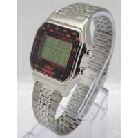 Timex T80 Space Invaders Silver Stainless Steel Digital Watch TW2V30000