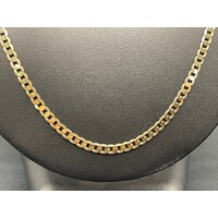 Unisex 9ct Yellow Gold Curb Link Necklace