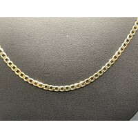 Unisex 9ct Yellow Gold Curb Link Necklace